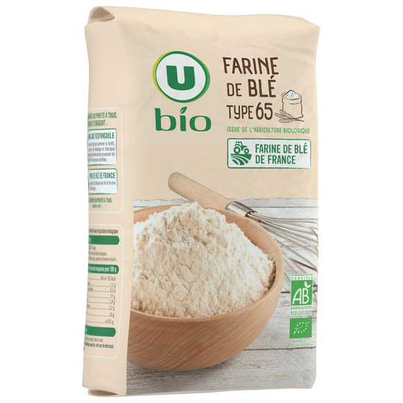 U BIO Farine de blé T65 - 1kg