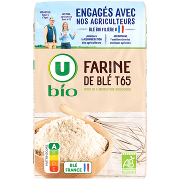 U BIO Farine de blé T65 - 1kg