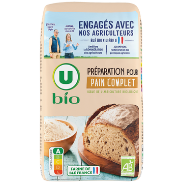 U BIO Préparation pour Pain Complet 1kg
