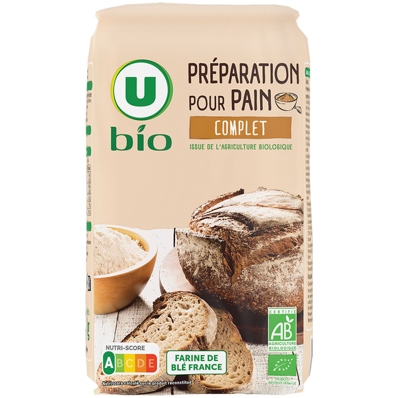 U BIO Préparation pour Pain Complet  1kg