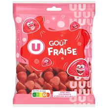 U Bonbons fraise sachet 250g