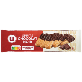 U Gâteau Sprits au chocolat au noir paquet de 150g
