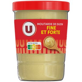 U Moutarde de Dijon verre cannelé 17cl 150g
