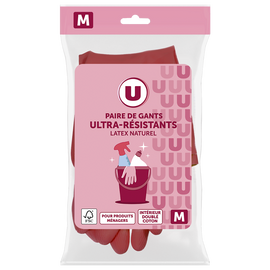 U Gant ménage ultra résistant latex  taille M
