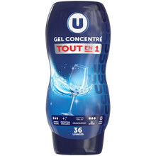 U Gel liquide lave-vaisselle tout en 1 flacon 720ml