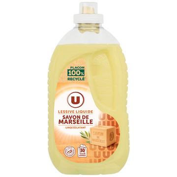 U Lessive liquide savon de Marseille  30 lavages, 1,5l