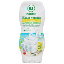 U NATURE Gel lave-vaisselle tout en 1 parfum citron flacon de 720ml