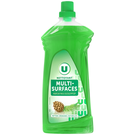 U Nettoyant ménager multi-surfaces parfum pin eucalyptus flacon 1,25L