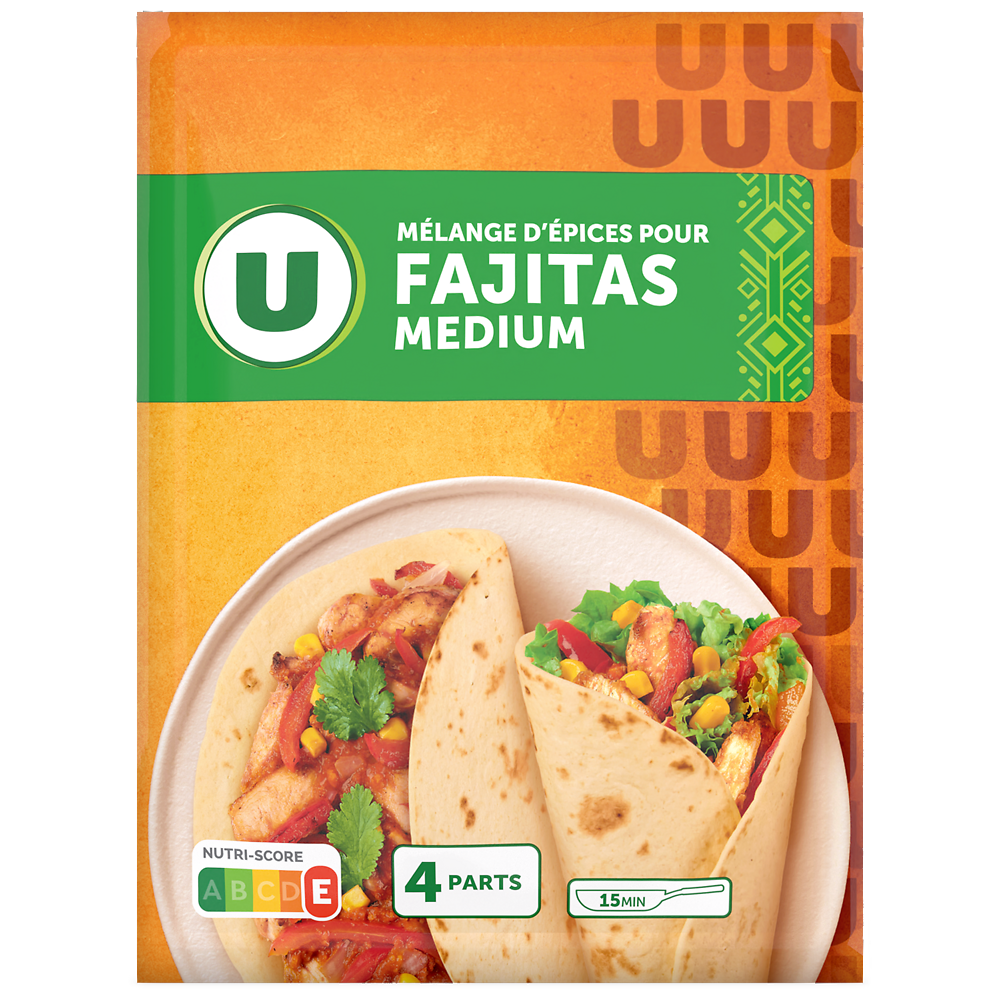 U Mélanges épices pour fajitas  sachet 30g
