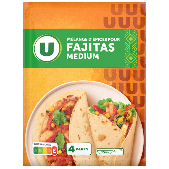 U Mélanges épices pour fajitas  sachet 30g