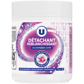 U Détachant reblanchissant oxygène actif en poudre  pot de 500g