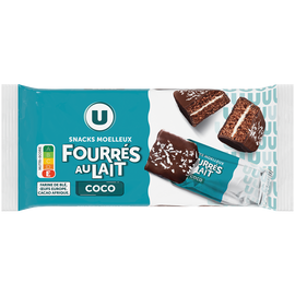 U Gâteau Moelleux coco fourré au lait 390g