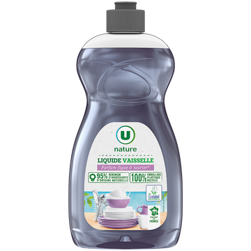 U NATURE Liquide vaisselle parfum figue/laurier  500ml