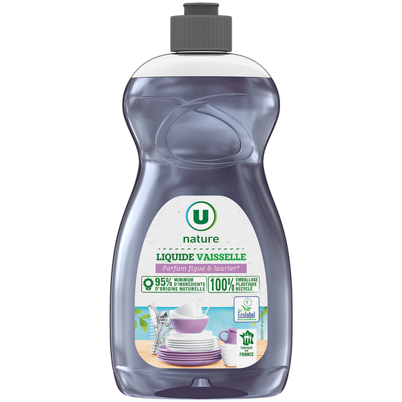 U NATURE Liquide vaisselle parfum figue/laurier 500ml