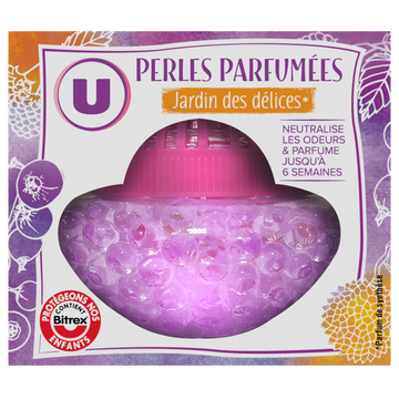 U Désodorisant perles parfumées jardin des délices  110g
