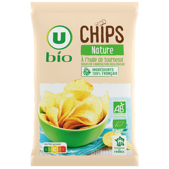 U BIO Chips nature bio sachet de 125g