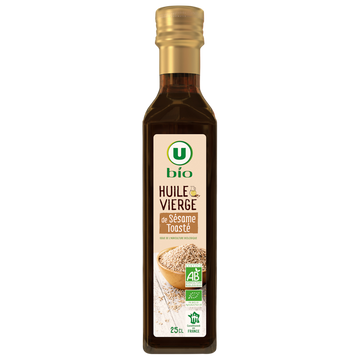 U BIO Huile sésame toastée - Bouteille  250ml