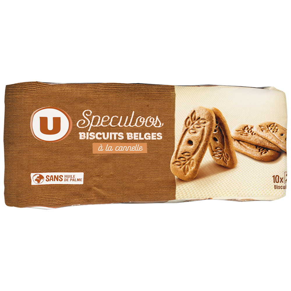 U Gâteau Spéculoos biscuit belge canelle sans huile de palme sachet 168g