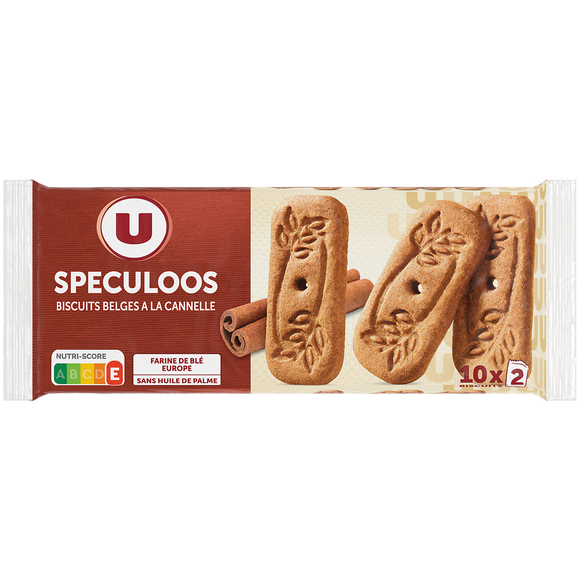U Gâteau Spéculoos biscuit belge canelle sans huile de palme sachet 168g