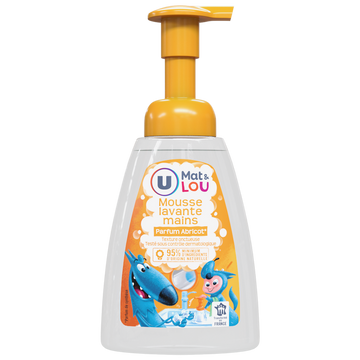 U Mousse lavante mains Abricot - 250ml