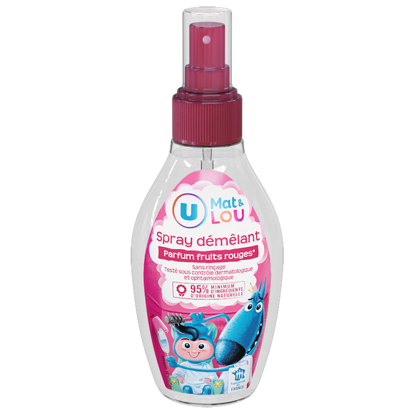 U Spray capillaire démêlant Enfant , fruits rouges - 200ml