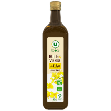 U BIO Huile vierge de colza Bouteille 500mL