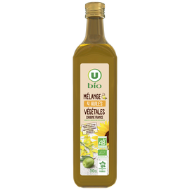 U BIO Mélange de 4 huile Bouteille 500mL