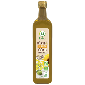 U BIO Mélange de 4 huile Bouteille 500mL