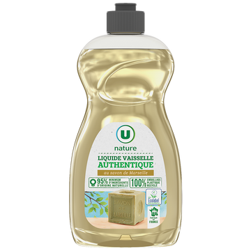 U NATURE Liquide vaisselle au savon de Marseille 500ml