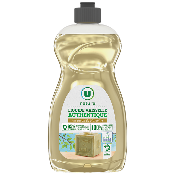 U NATURE Liquide vaisselle au savon de Marseille 500ml