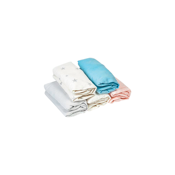 U TOUT PETITS Lot de 2 draps housse jersey 60x120cm