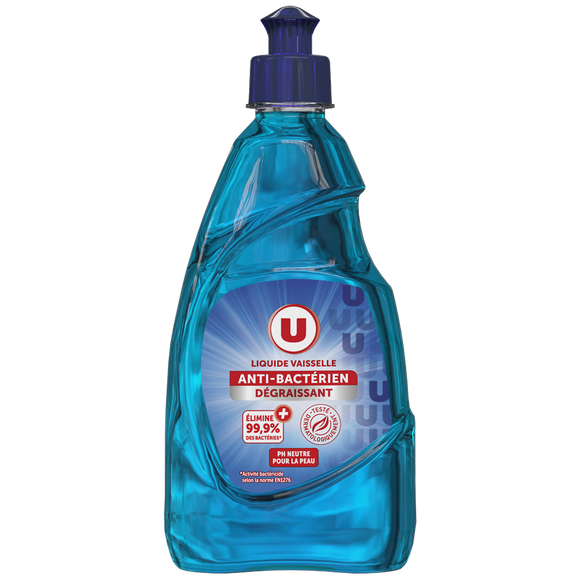 U Liquide vaisselle anti-bactérien 500ml