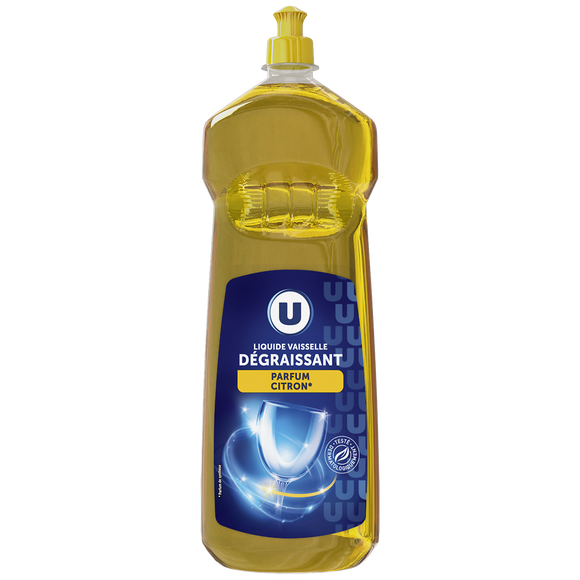 U Liquide vaisselle parfum citron  flacon 1,5l