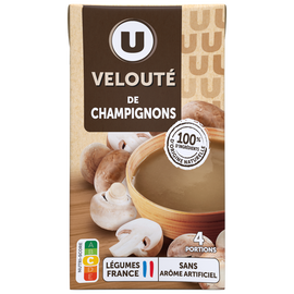 U Soupe Velouté de champignons brique 1 litre