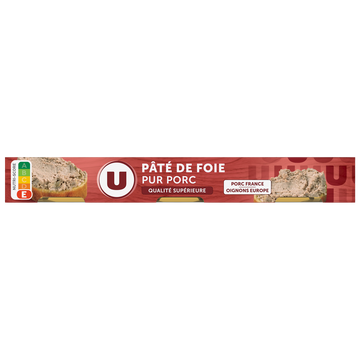 U Pâté de foie  3x1/10, 234g