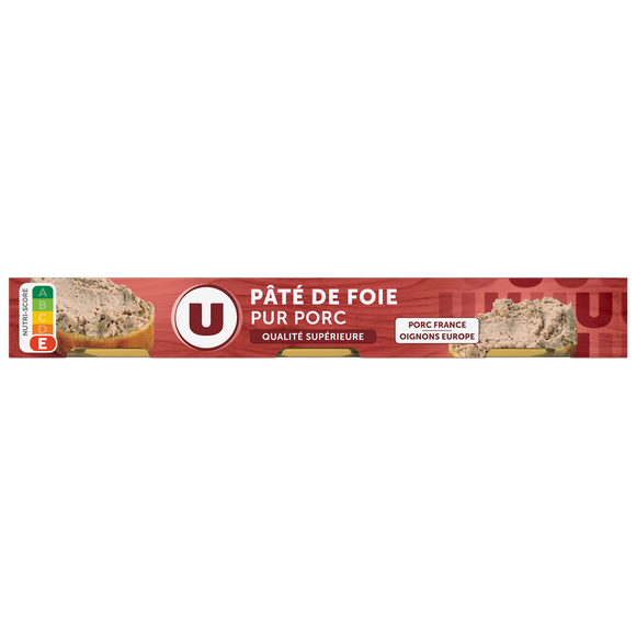 U Pâté de foie  3x1/10, 234g