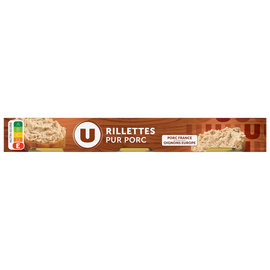 U Rillettes pur porc  3x1/10, 234g