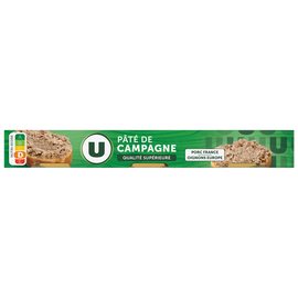 U Pâté de campagne pur porc qualité supérieure  3x1/10, 234g