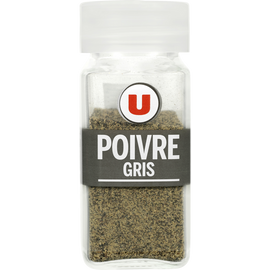 U Poivre gris moulu classique  format classique, 40g