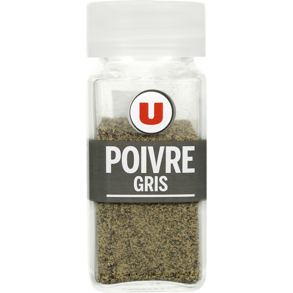 U Poivre gris moulu classique  format classique, 40g