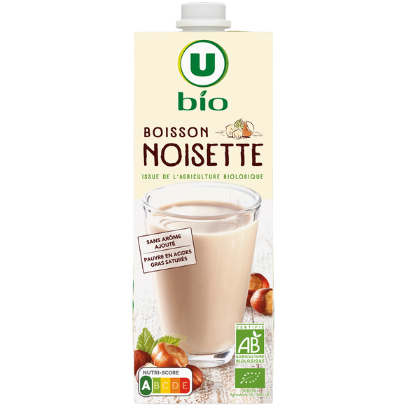 U BIO Boisson végétale noisette 1l