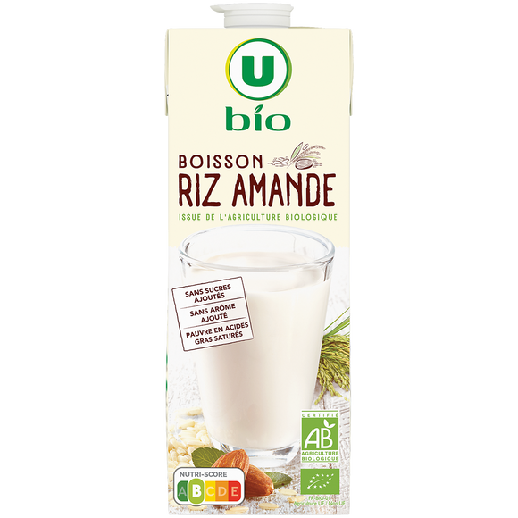 U BIO Boisson végétale riz amande 1l