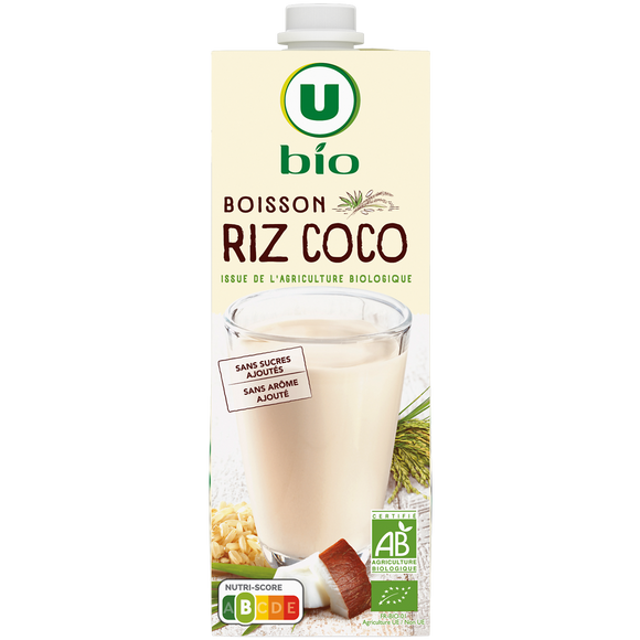 U BIO Boisson végétale au lit de riz et coco 1l