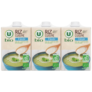 U BIO Riz cuisine fluide  3x20cl