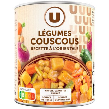U Légumes pour couscous recette à l'orientale - Boîte 800g