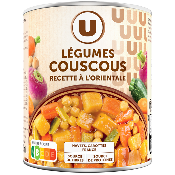 U Légumes pour couscous recette à l'orientale - Boîte 800g