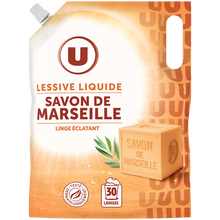 U Lessive liquide - Savon de Marseille - 30 lavages - 1.5 l