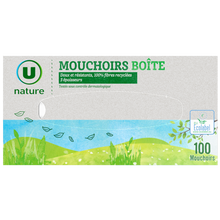 U NATURE Mouchoirs 3 plis boîte x100