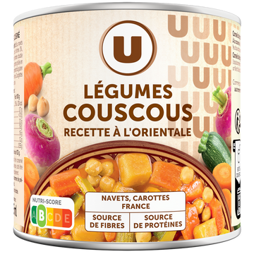 U Légumes pour couscous recette à l'orientale - Boîte 400g