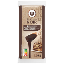 U Chocolat noir 52% à patisser 3 Tablettes de 200g